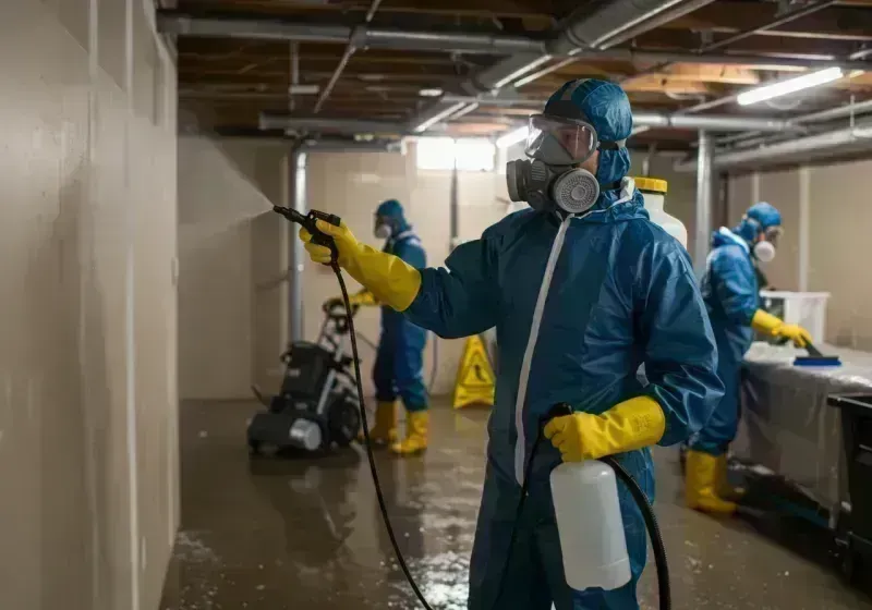 Basement Sanitization and Antimicrobial Treatment process in Fruitvale, CO